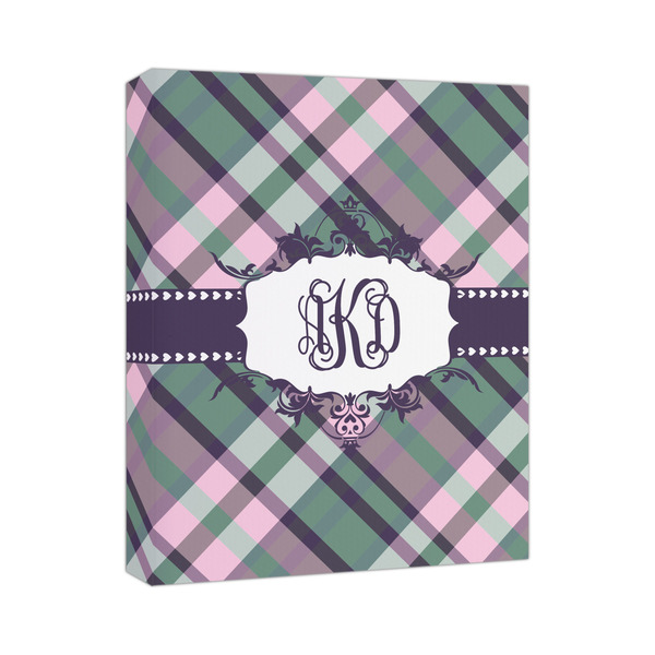 Custom Plaid with Pop Canvas Print (Personalized)