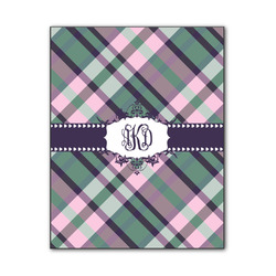 Plaid with Pop Wood Print - 11x14 (Personalized)