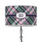 Plaid with Pop 12" Drum Lamp Shade - Poly-film (Personalized)
