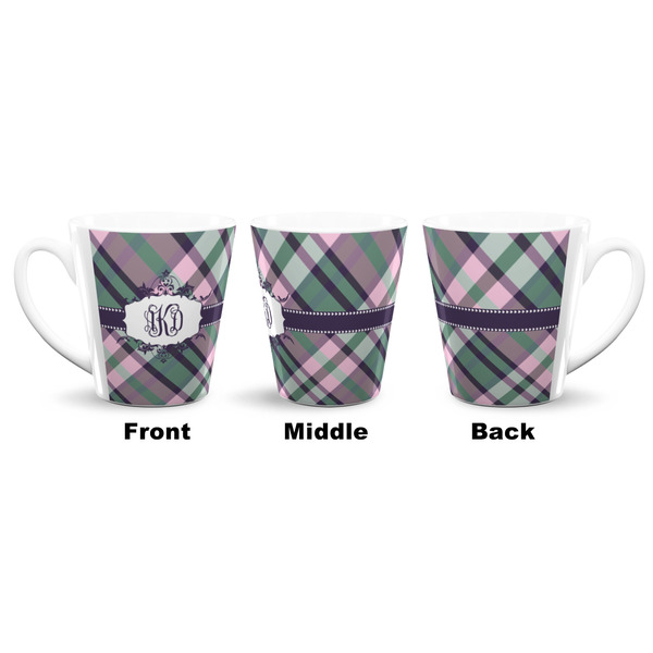 Plaid with Pop 12 Oz Latte Mug - Approval