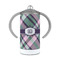 Plaid with Pop 12 oz Stainless Steel Sippy Cups - FRONT