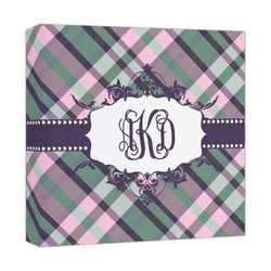 Plaid with Pop Canvas Print - 12x12 (Personalized)