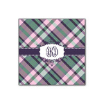 Plaid with Pop Wood Print - 12x12 (Personalized)
