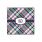 Plaid with Pop Wood Print - 12x12 (Personalized)
