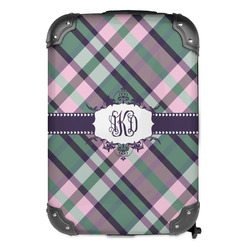 Plaid with Pop Kids Hard Shell Backpack (Personalized)