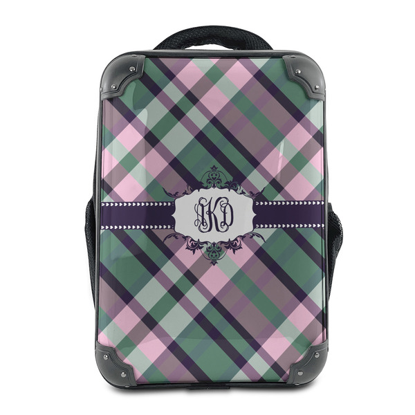 Custom Plaid with Pop 15" Hard Shell Backpack (Personalized)