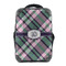 Plaid with Pop 15" Backpack - FRONT