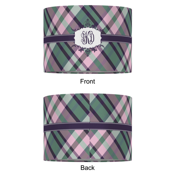 Plaid with Pop 16" Drum Lampshade - APPROVAL (Fabric)
