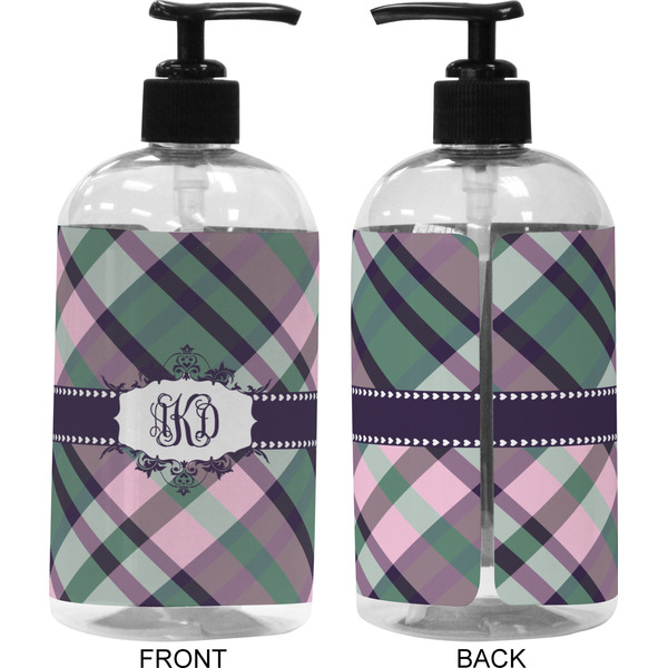 Plaid with Pop 16 oz Plastic Liquid Dispenser (Approval)