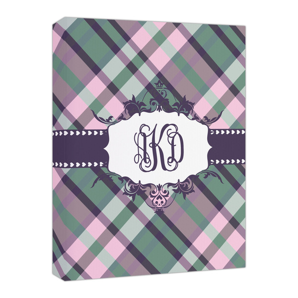 Custom Plaid with Pop Canvas Print - 16x20 (Personalized)