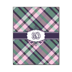 Plaid with Pop Wood Print - 16x20 (Personalized)