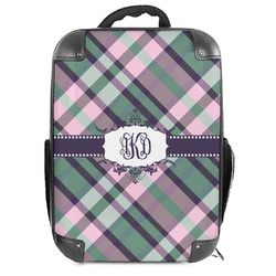 Plaid with Pop Hard Shell Backpack (Personalized)