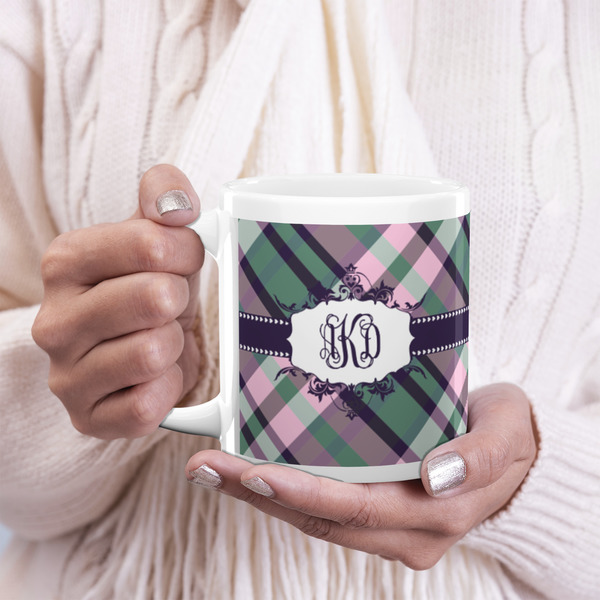 Plaid with Pop 20oz Coffee Mug - LIFESTYLE
