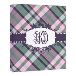 Plaid with Pop Canvas Print - 20x24 (Personalized)