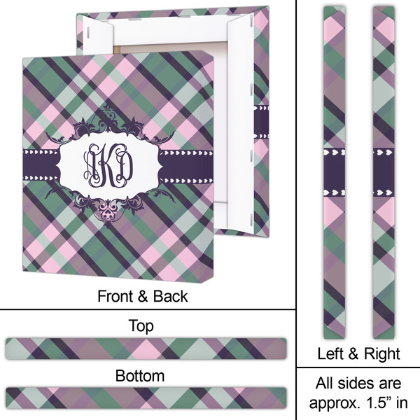 Plaid with Pop 20x24 - Canvas Print - Approval