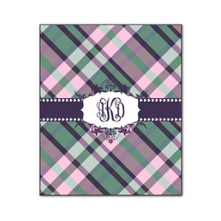 Plaid with Pop Wood Print - 20x24 (Personalized)