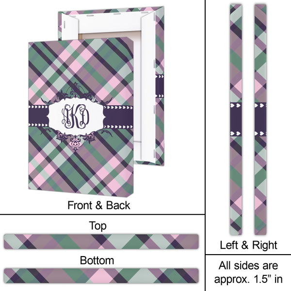 Plaid with Pop 20x30 - Canvas Print - Approval