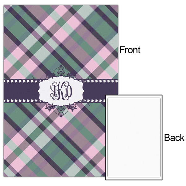 Plaid with Pop 20x30 - Matte Poster - Front & Back