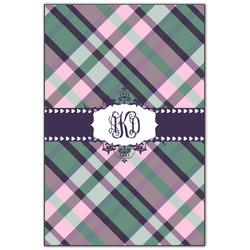 Plaid with Pop Wood Print - 20x30 (Personalized)