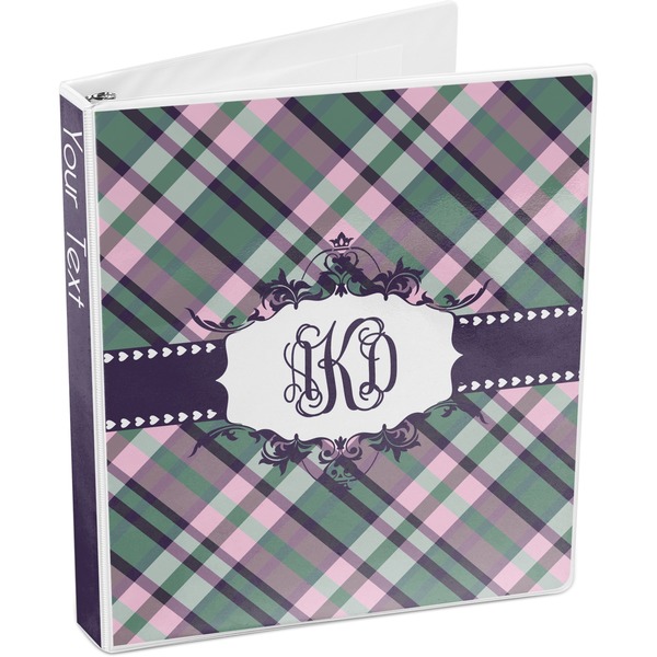 Plaid with Pop 3-Ring Binder 3/4 - Main