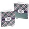 Plaid with Pop 3-Ring Binder Front and Back