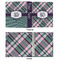 Plaid with Pop 3 Ring Binders - Full Wrap - 1" - APPROVAL