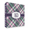 Plaid with Pop 3 Ring Binders - Full Wrap - 2" - FRONT
