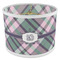 Plaid with Pop 8" Drum Lampshade - ANGLE Poly-Film