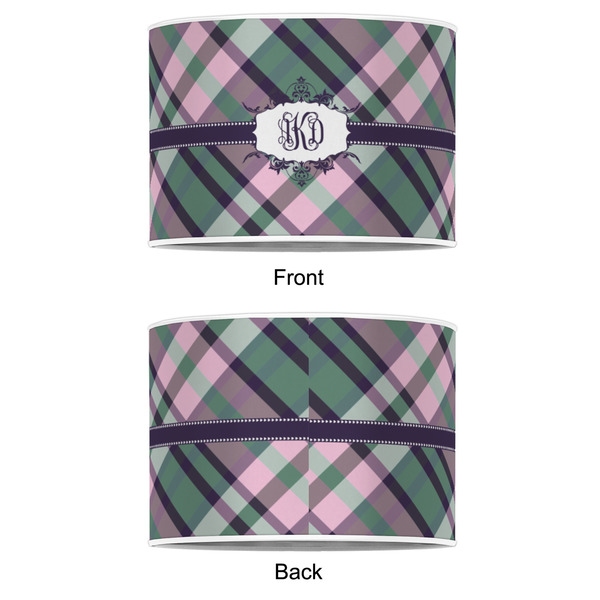Plaid with Pop 8" Drum Lampshade - APPROVAL (Poly Film)