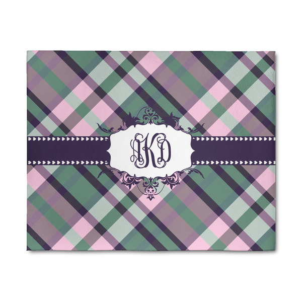 Custom Plaid with Pop 8' x 10' Indoor Area Rug (Personalized)