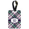 Plaid with Pop Aluminum Luggage Tag (Personalized)