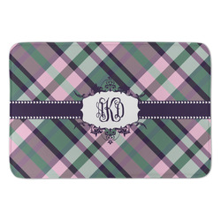 Plaid with Pop Anti-Fatigue Kitchen Mat (Personalized)