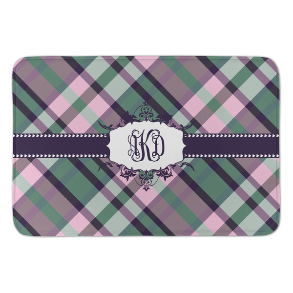 Custom Plaid with Pop Anti-Fatigue Kitchen Mat (Personalized)