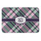 Plaid with Pop Anti-Fatigue Kitchen Mat (Personalized)