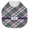 Plaid with Pop Jersey Knit Baby Bib w/ Monogram