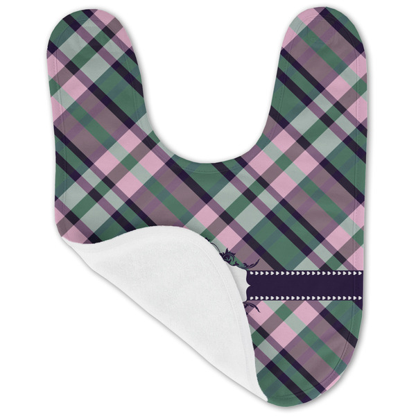 Plaid with Pop Baby Bib - AFT folded