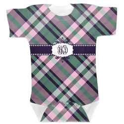 Plaid with Pop Baby Bodysuit (Personalized)