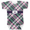 Plaid with Pop Baby Bodysuit 0-3 w/ Monogram