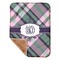 Plaid with Pop Sherpa Baby Blanket - 30" x 40" w/ Monograms
