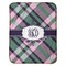 Plaid with Pop Baby Sherpa Blanket - Flat