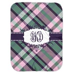 Plaid with Pop Baby Swaddling Blanket (Personalized)