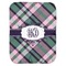 Plaid with Pop Baby Swaddling Blanket - Flat
