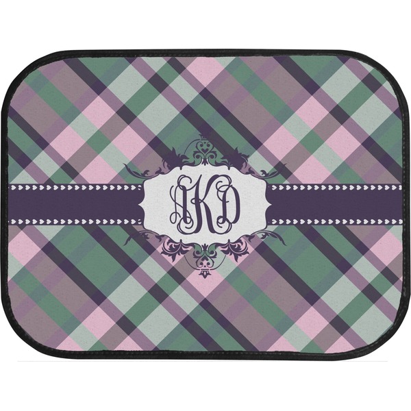 Plaid with Pop Back Seat Car Mat