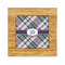Plaid with Pop Bamboo Trivet with 6" Tile - FRONT