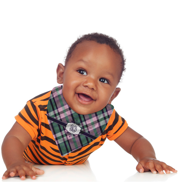 Plaid with Pop Bandana Bib - (Lifestyle 1 boy)
