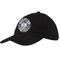 Plaid with Pop Baseball Cap - Black (Personalized)