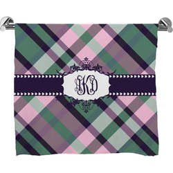 Plaid with Pop Bath Towel (Personalized)
