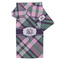 Plaid with Pop Bath Towel Set - 3 Pcs (Personalized)
