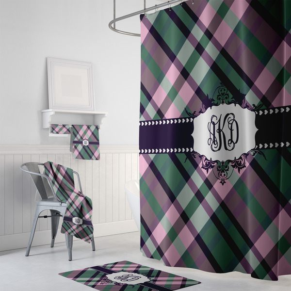 Plaid with Pop Bath Towel Sets - 3-piece - In Context