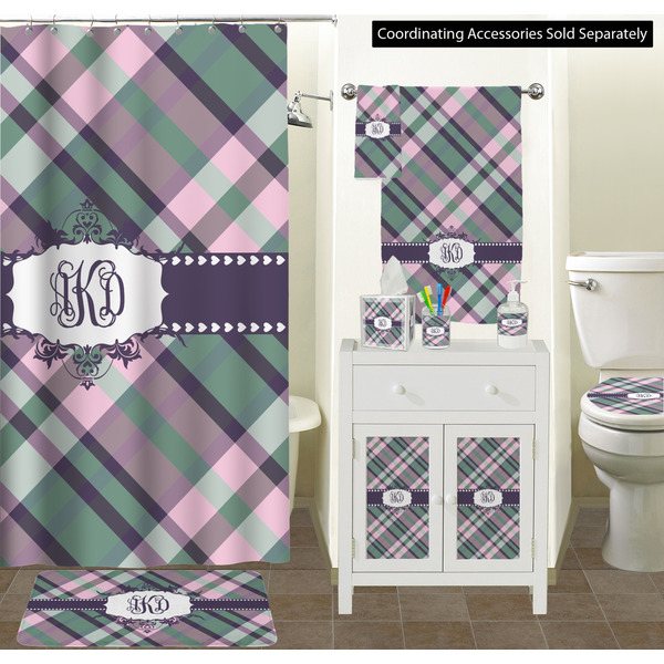 Plaid with Pop Bathroom Scene